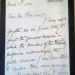 Fleming's Letter 10th March 1900