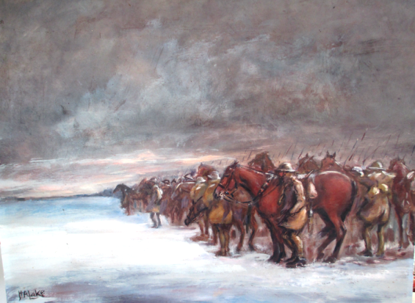 Cavalry before Arras by Herbert Lake